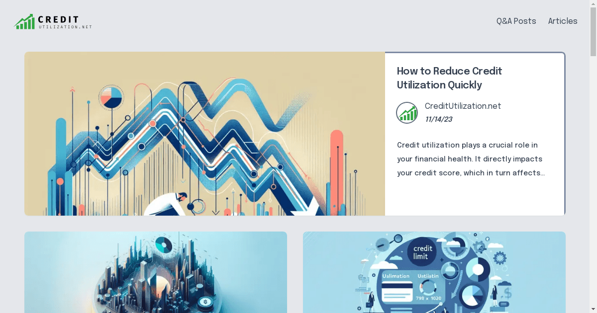 banner image for: CreditUtilization.net : Une plateforme numérique pionnière pour des informations et des réseaux de gestion de crédit.